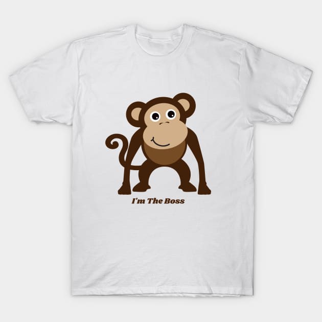 I'm The Boss Monkey T-Shirt by Animal Specials